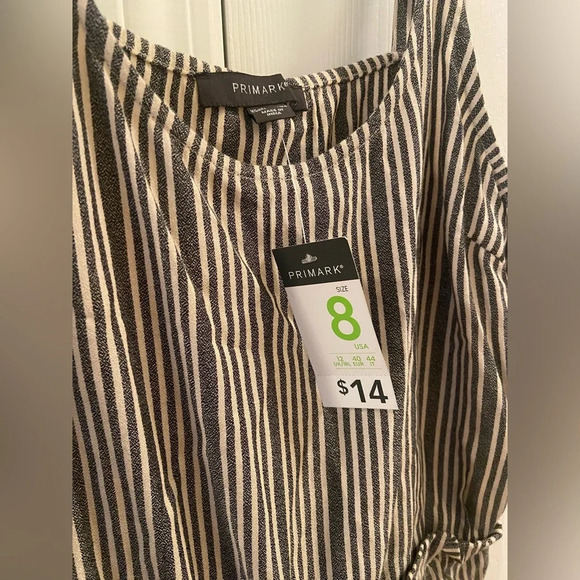 Blue and white striped romper - Picture 3 of 9